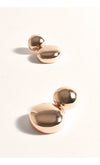 Adorne Metal Pod Drop Earrings