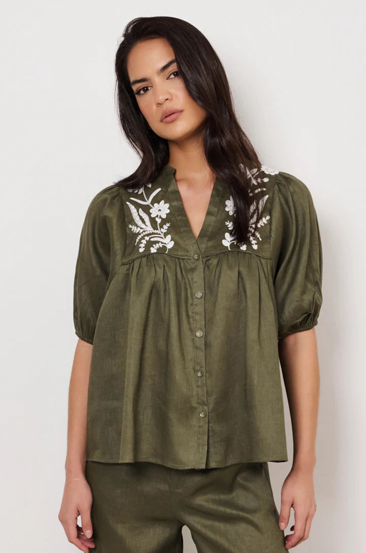 Palmer Embroidered Boho Top