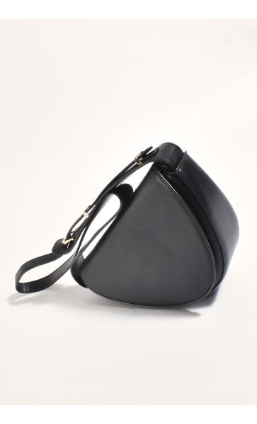 Adorne Black Suki Angled Crossbody Bag