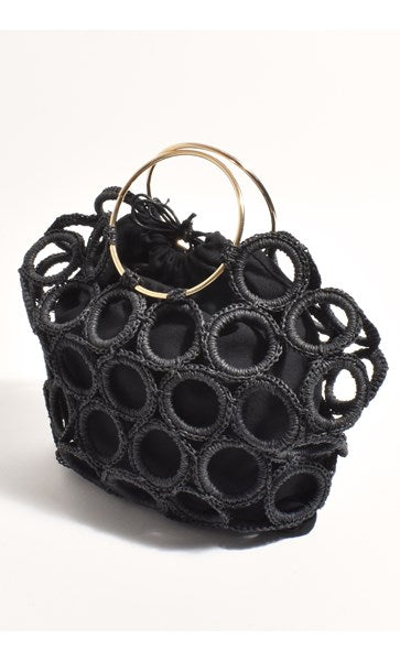 Adorne Posie Crochet Rings Bag