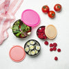 Bento Round Containers 3pc Rise