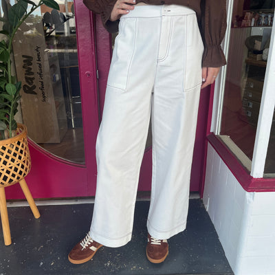 Denim Stitch Detail Pant