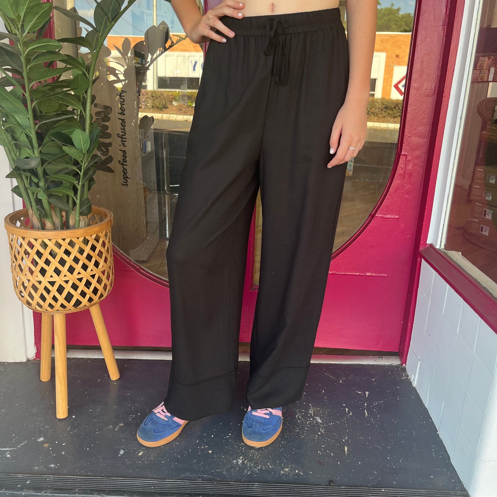 Linen Drawsting Pants