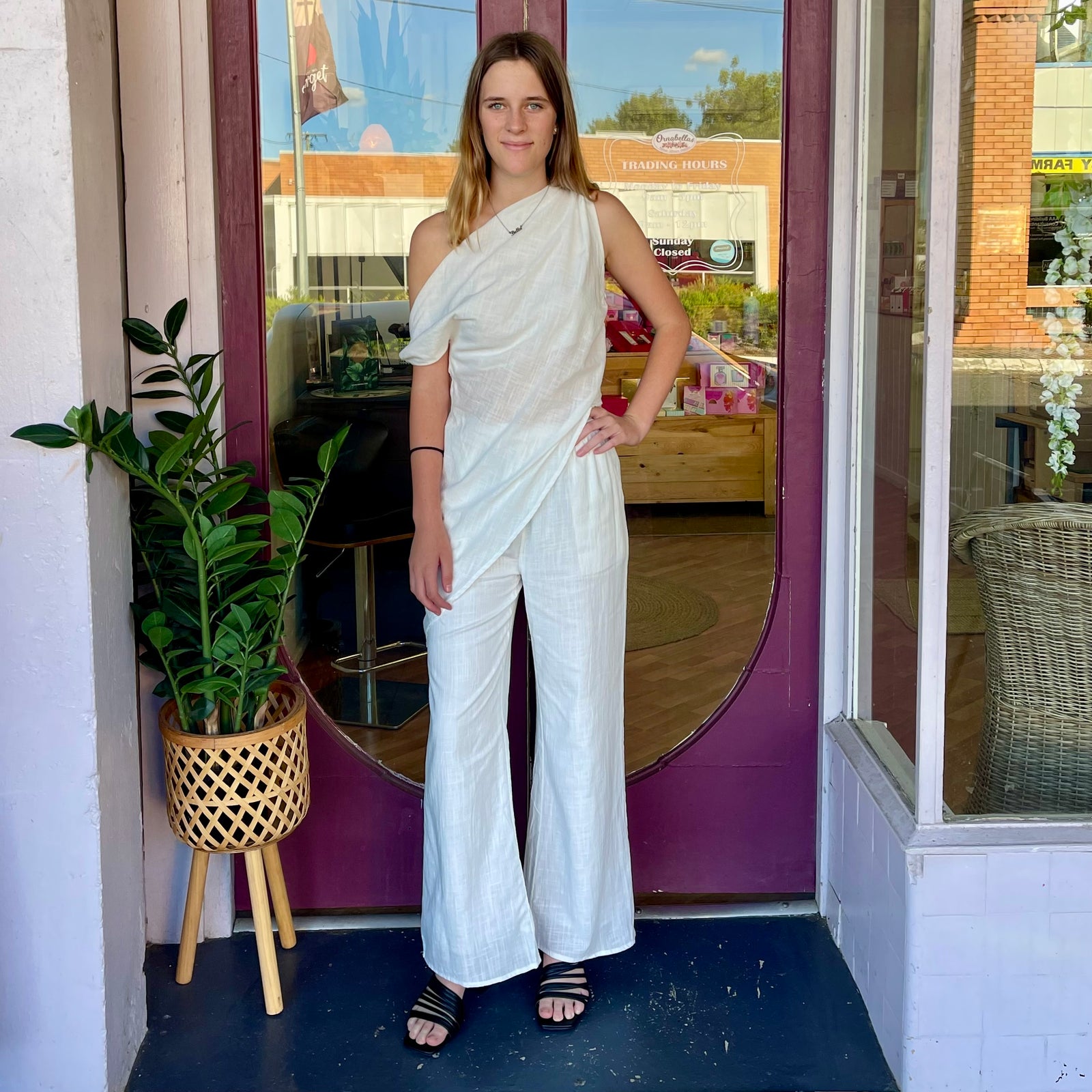 By Frankie Off shoulder Linen Set