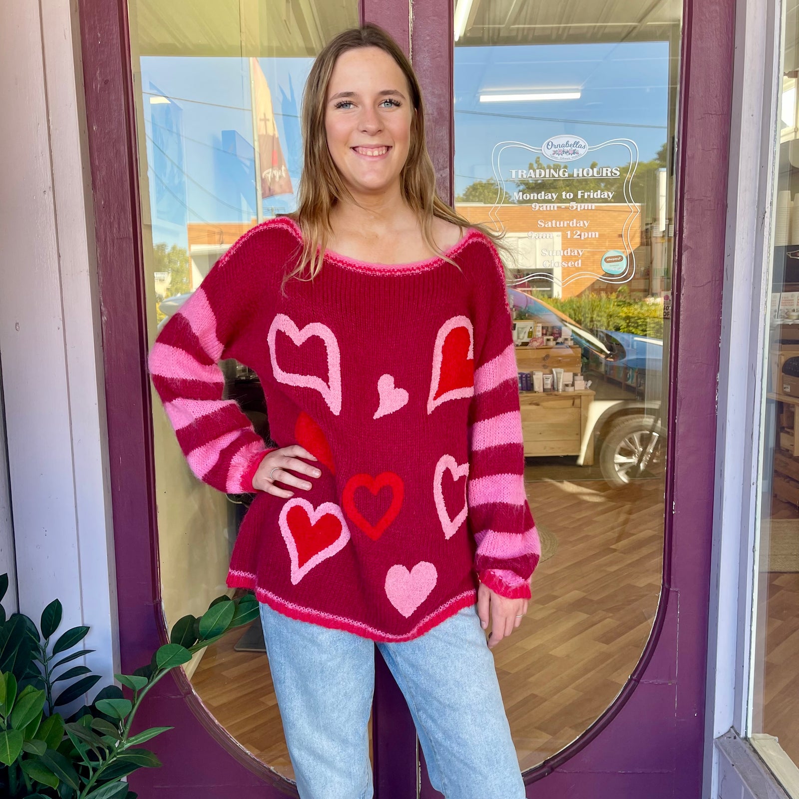 Saarah Hearts Knit
