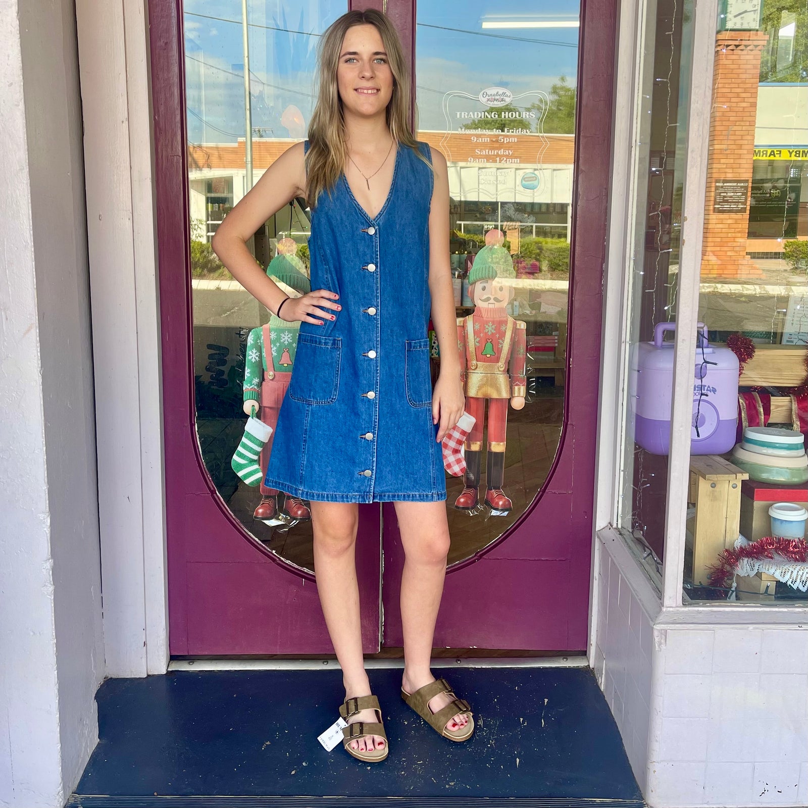 Sabine Denim Vest Dress