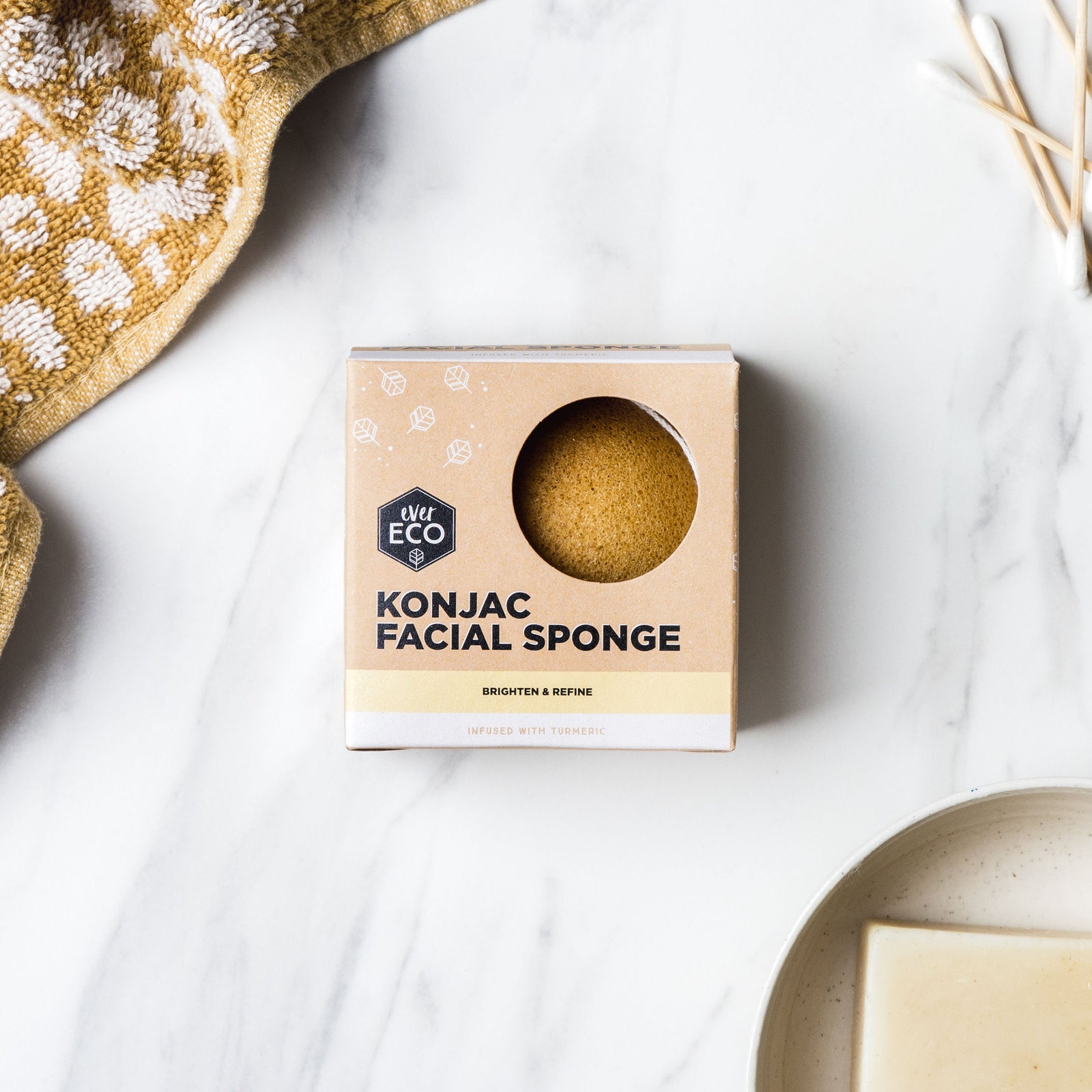 Konjac Facial Sponge Turmeric