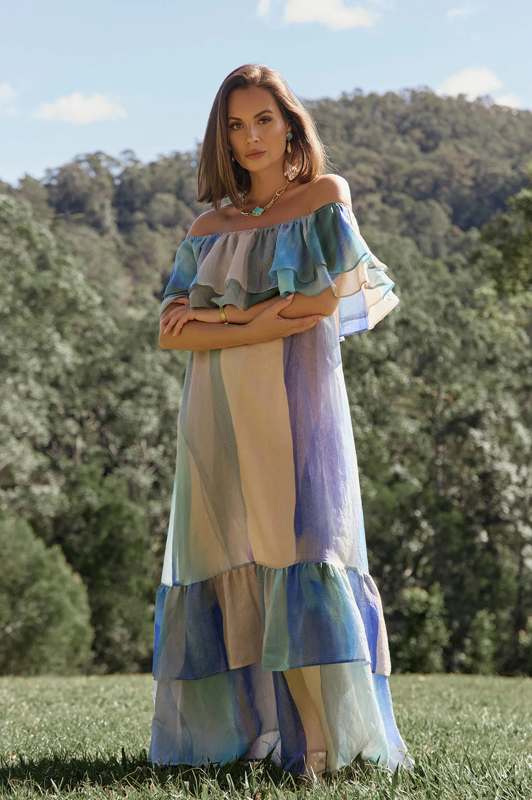 Kalani Frill Maxi Dress