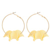 Madden Petal Hoop Earrings