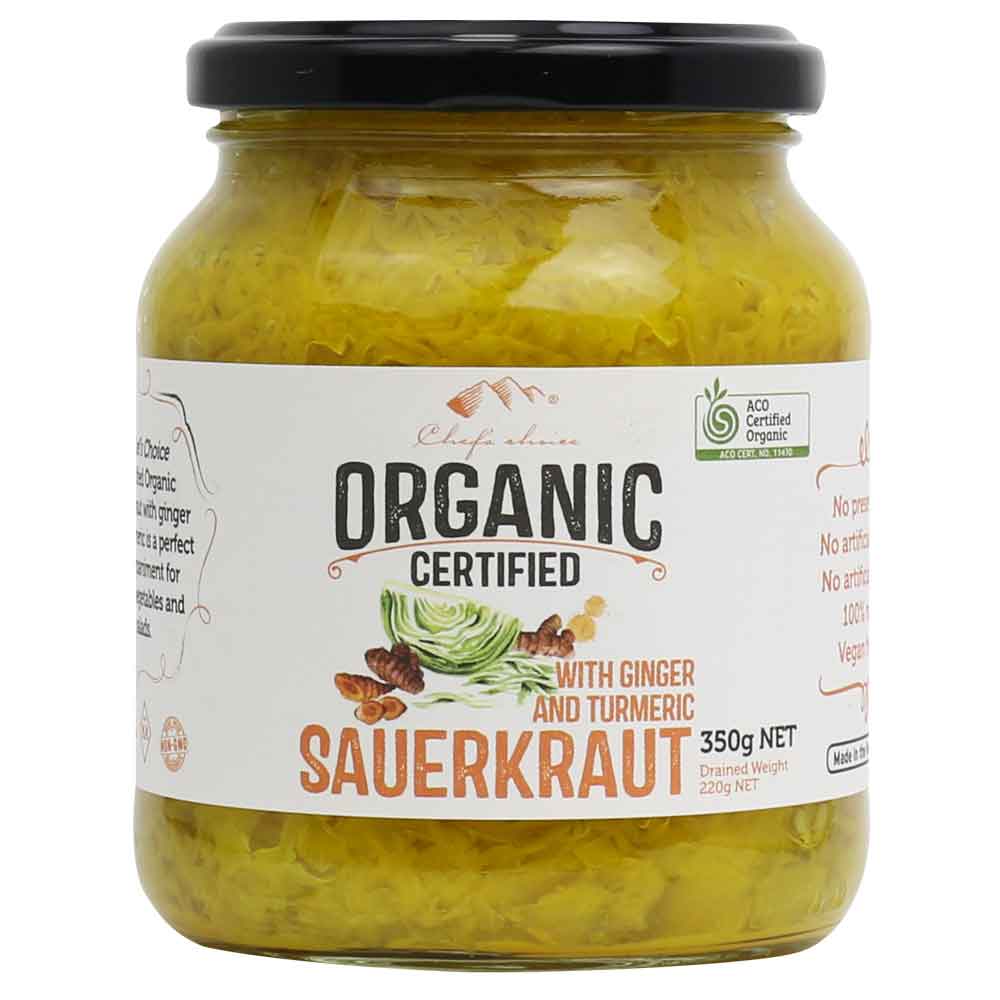 Organic Ginger & Turmeric Sauerkraut