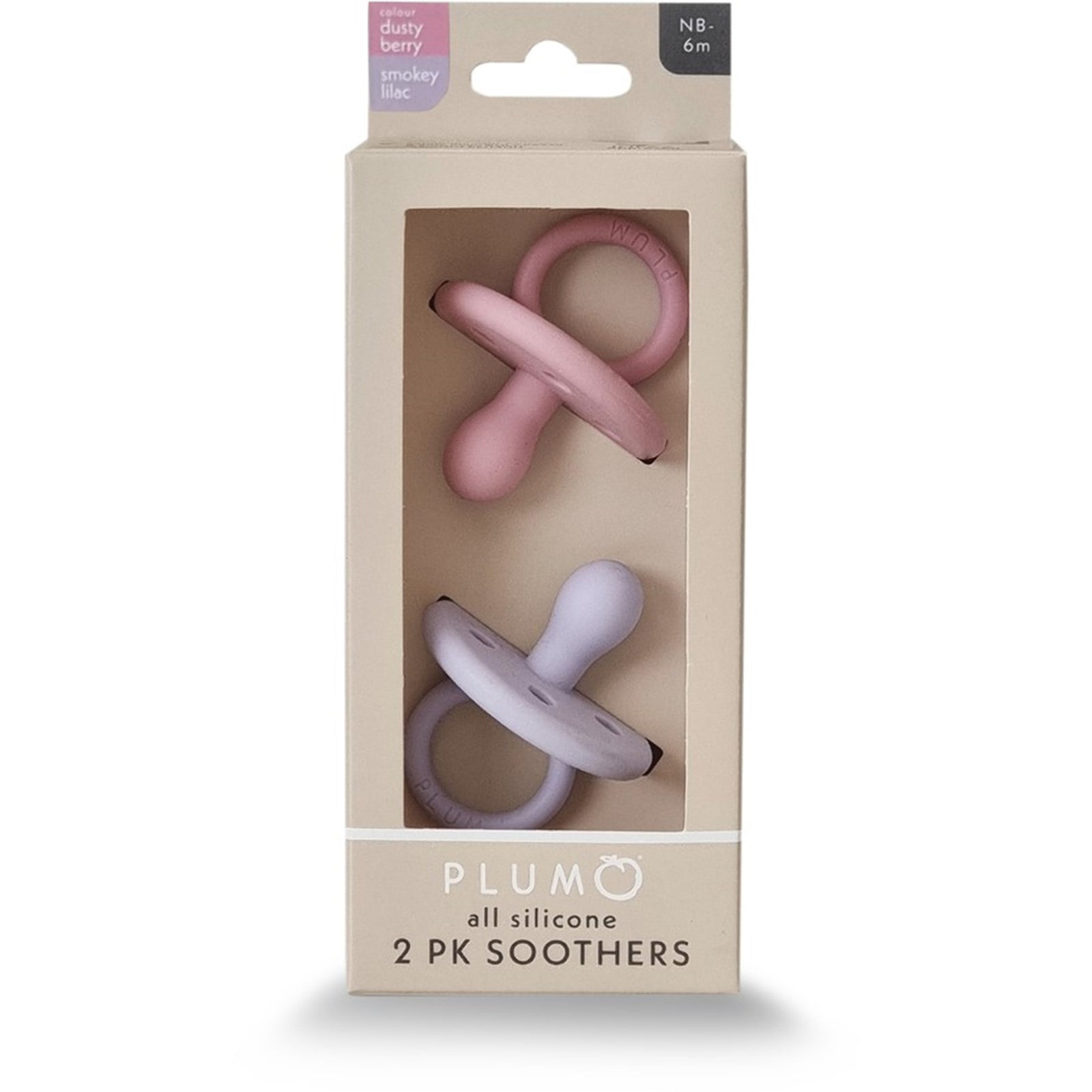 Silicone Soothers 2pk 0-6M