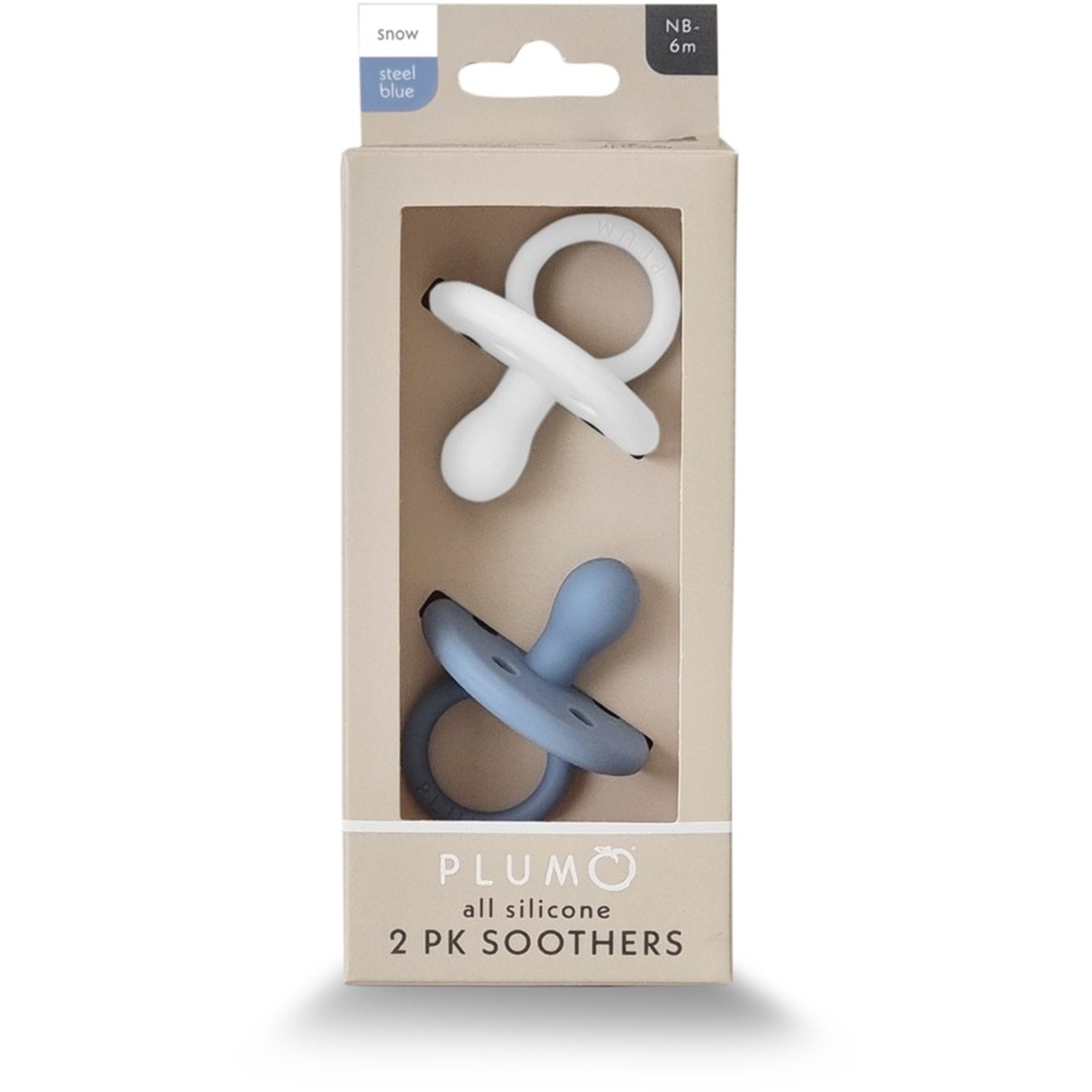 Silicone Soothers 2pk 0-6M