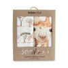 Bamboo Muslin Wraps Giraffes 3pk