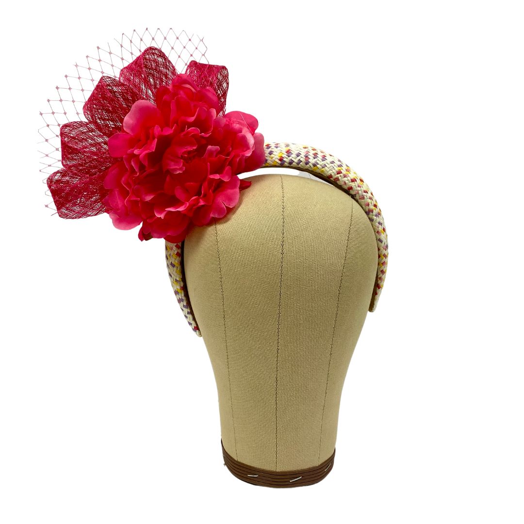 Flower Chevron Band Fascinator