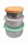 Bento Round Containers 3pc Spring Pastels