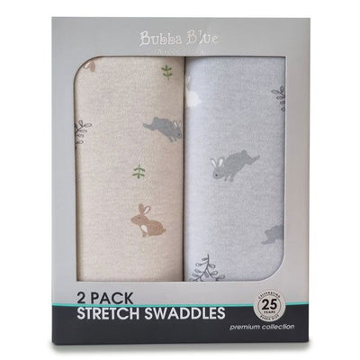 Bunny Forest Jersey Wrap 2pk