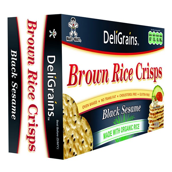 Brown Rice Crisps Black Sesame