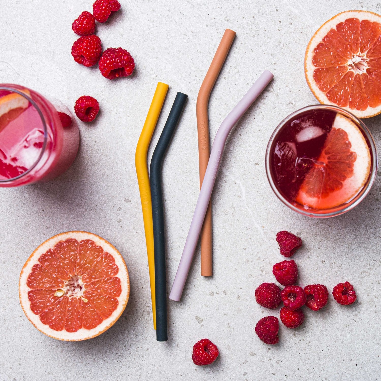 Silicone Straws Bent