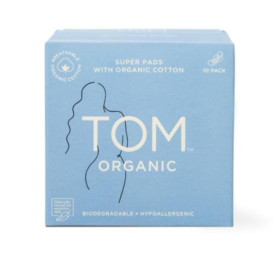 Tom Organic Pads Super 10pk