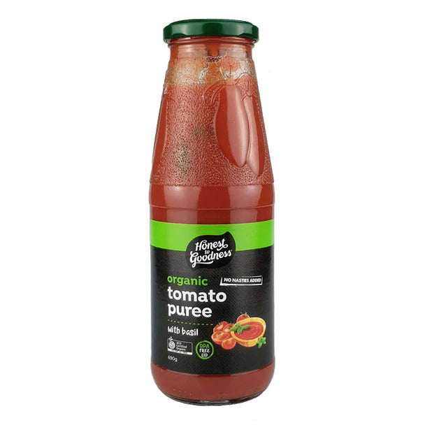 Organic Tomato Puree with Basil