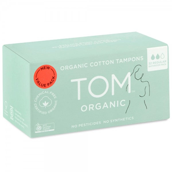 Tom Organic Tampons Regular 32pk